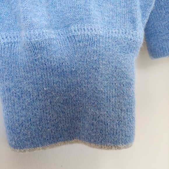Polo Ralph Lauren Full Zip Cotton Sweater Size Large Blue - Picture 12 of 15